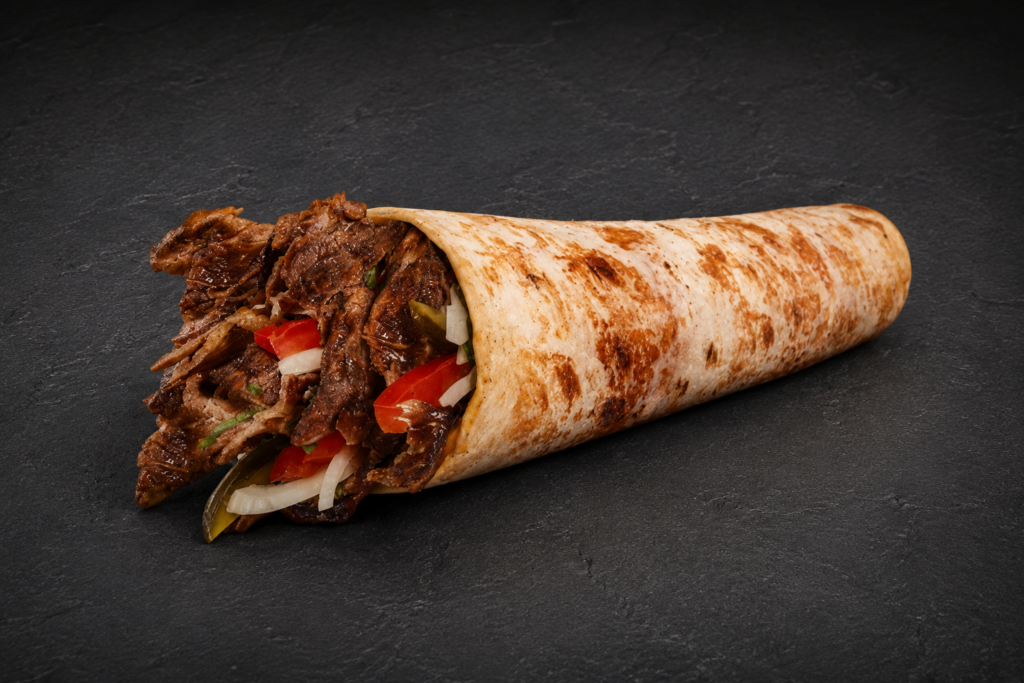 Cheddar Peynirli Et Döner Dürüm