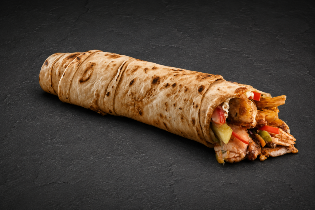 Cheddar Peynirli Tavuk Döner Dürüm
